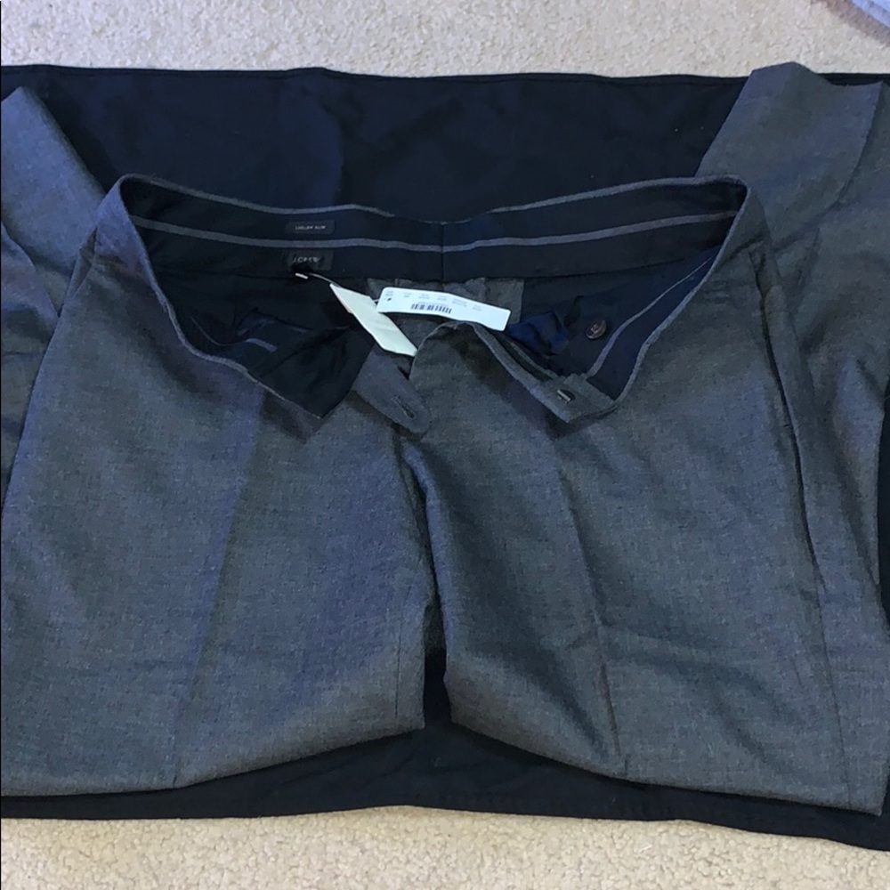 J Crew Ludlow Slim Grey Business Pants